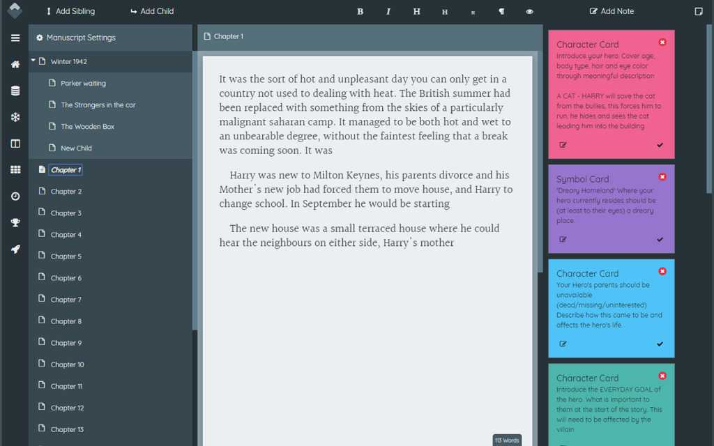 Wavemaker Novel Writing Software